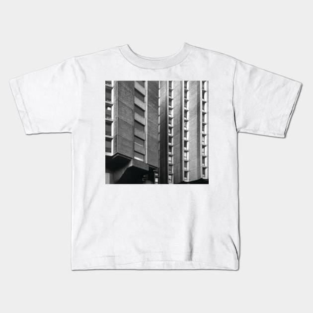 St Giles Hotel &amp; YMCA, London, Ellsworth Sykes Partnership Kids T-Shirt by bertmango